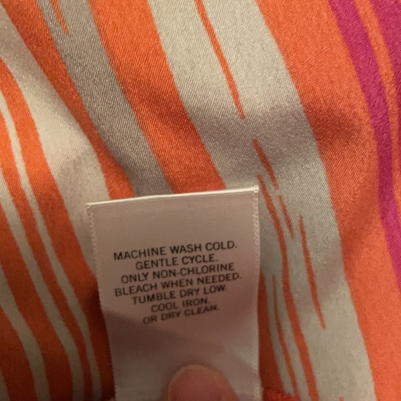 Banana Republic Size Medium Pink/Orange Blouse - Picture 8 of 8